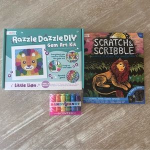 Ooly art bundle - Gem Art Kit, Scratch and Scribble, Dandy Candy